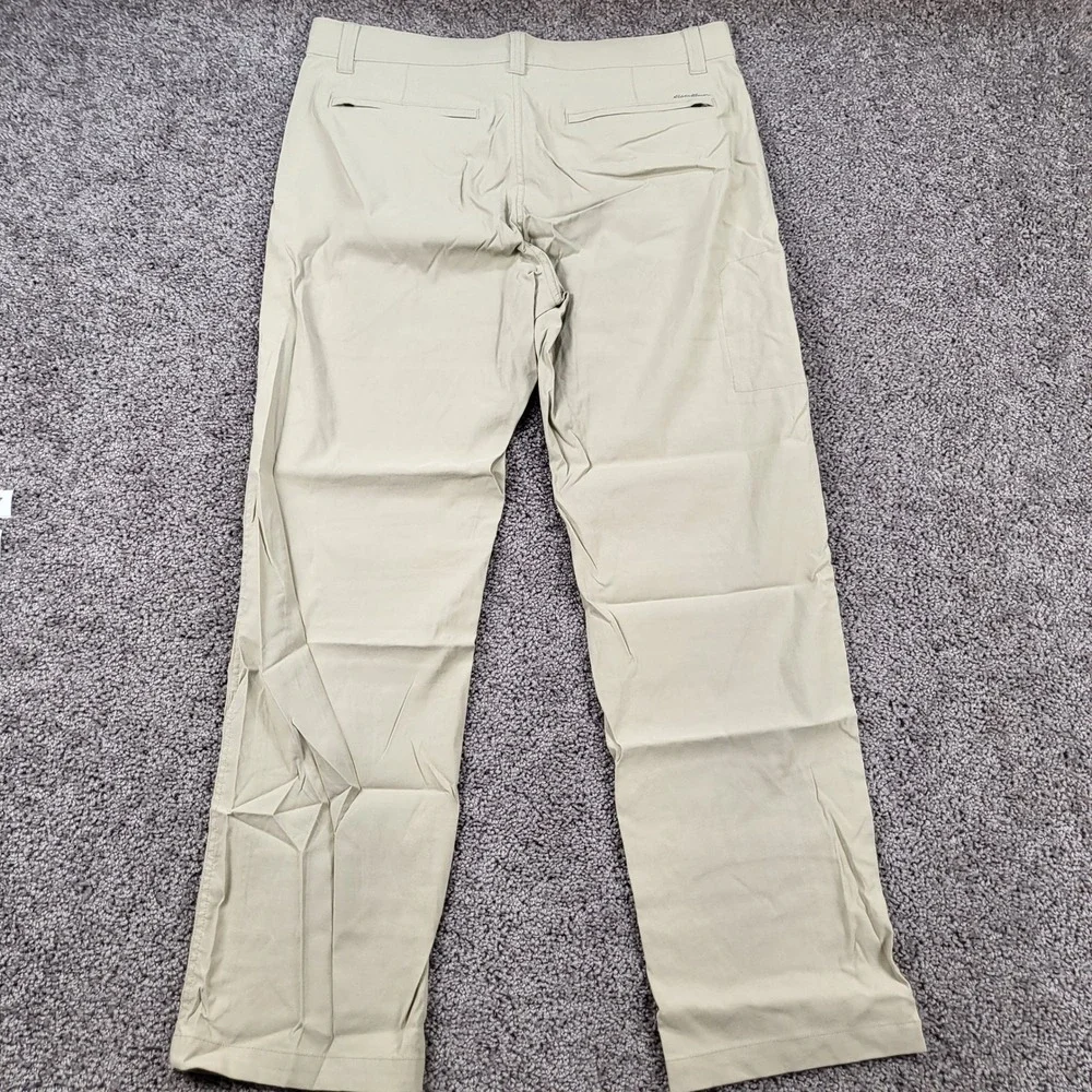Eddie Bauer Travex‎ Mens 35x32 Khaki Tan Nylon Stretch Tactical Pants 13807889